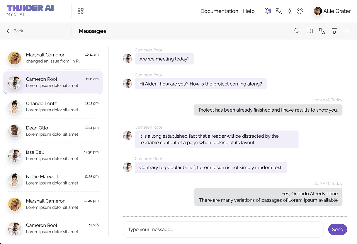 Chat application