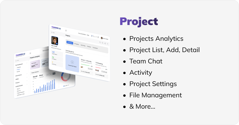 Thunder AI - AI Kit Admin Dashboard Template - 6